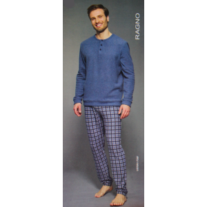 PIGIAMA UOMO RAGNO COTTON ECO PILE SERAFINO ART.U878N1 AVIO