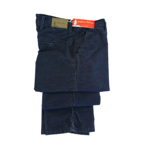 PANTALONE UOMO CHINO MADE IN ITALY VITA REGOLARE GAMBA DRITTA COSTINA EFFETTO VELLUTINO INVERNALE ELASTICIZZATO  ART.CORTONA