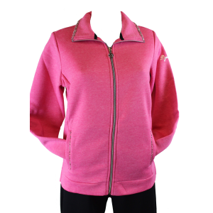 TUTA DONNA CAMPAGNOLO FELPATA APERTA CERNIERA CON TASCHE  PALESTRA SPORT GINNASTICA ART.8Q76463 ROSA