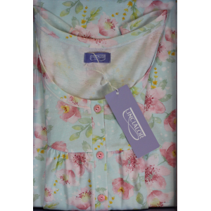 .CAMICIA NOTTE LINCLALOR ART.75169 SPALLA LARGA 100% COTONE MAGLINA TAGLIE FORTI E CALIBRATE FINO ALLA TG.60 