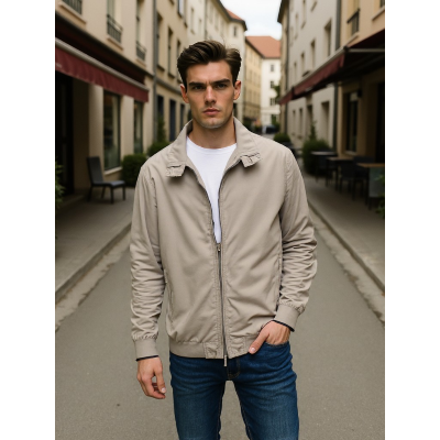 ..GIUBBOTTO BOMBER UOMO WAMPUM COTONE PRIMAVERILE UNITO FINO ALLA TG.7XL ART.2E22