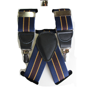 BRETELLE UOMO ELASTICHE REGOLABILI CON 3 CLIPS CON SPILLO ANTISCIVOLO