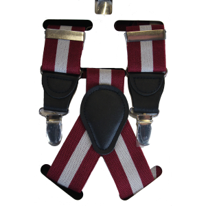 BRETELLE UOMO ELASTICHE REGOLABILI CON 3 CLIPS CON SPILLO ANTISCIVOLO