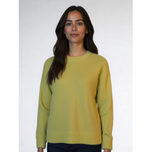 MAGLIONE DONNA GIROCOLLO CHICCO DI RISO MISTO LANA VISCOSA CASHMERE MADE IN ITALY ART.40222