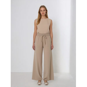 PANTALONI DONNA MAGLIA TASCHE MISTO LANA VISCOSA CASHMERE MADE IN ITALY ART.20218