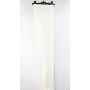 PANTALONE DONNA INFILATO MAGLIA VITA ALTA MADE IN ITALY TAGLIE FORTI BIANCO