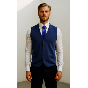 GILET UOMO MAGLIA STOFFA PANCIOTTO MADE IN ITALY MISTO LANA ART. ROSELLE