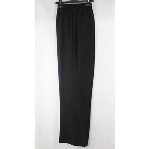 PANTALONE DONNA INFILATO VITA ALTA MADE IN ITALY TAGLIE FORTI NERO