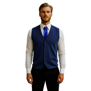 GILET UOMO MAGLIA STOFFA PANCIOTTO MADE IN ITALY MISTO LANA ART. ROSELLE