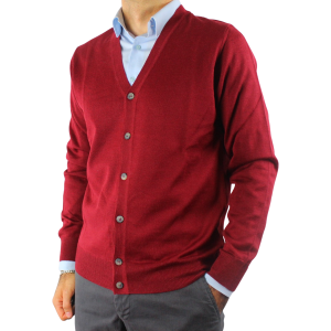 GIACCA UOMO BOTTONI 80% LANA MERINOS MADE IN ITALY CARDIGAN M-3XL 5 COLORI