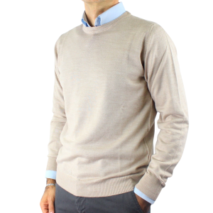 GOLF UOMO GIROCOLLO 80% LANA MERINOS MADE IN ITALY UNITO 5 COLORI