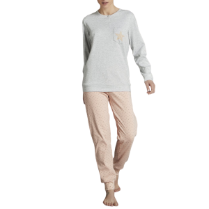 PIGIAMA DONNA RAGNO CALDO COTONE INTERLOCK ART.DA64N1