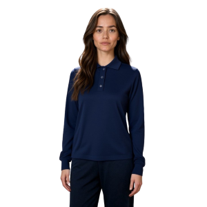 .MAGLIA POLO DONNA 3 BOTTONI.LANA MERINOS 80% MADE IN ITALY S-M-L-XL-XXL BLU