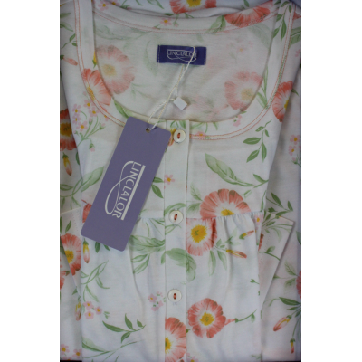 .CAMICIA NOTTE LINCLALOR 100% COTONE MAGLINA ART.75363 TAGLIE FORTI E CALIBRATE