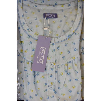 .CAMICIA NOTTE LINCLALOR IN STOFFA MANICA CORTA 100% COTONE MANICA RAGLAN SERAFINO ART.30864