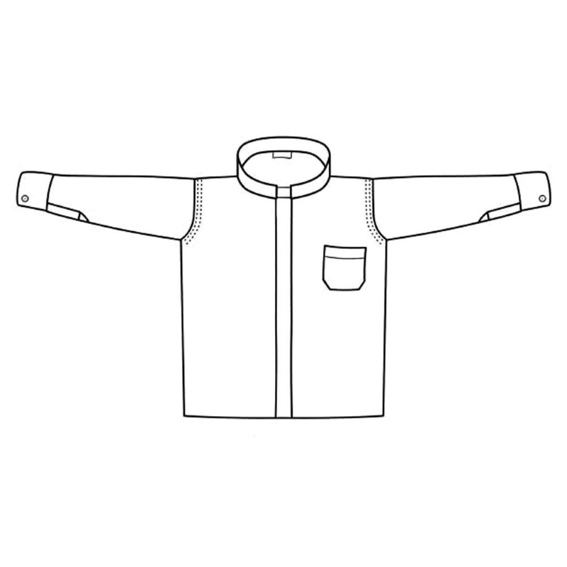 CAMICIA UOMO PRETE  MANICA LUNGA COLLETTO SACERDOTE ART.VATICANO