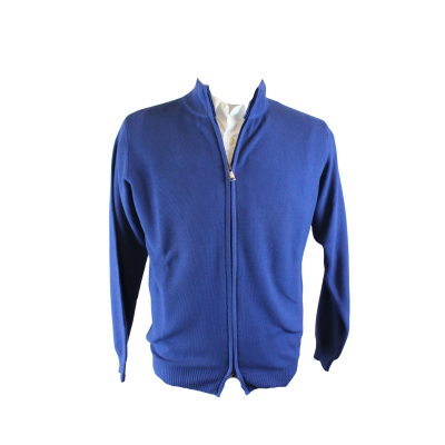 GIACCA UOMO ZIP PURO COTONE CHICCO DI RISO MADE IN ITALY TG.M-3XL