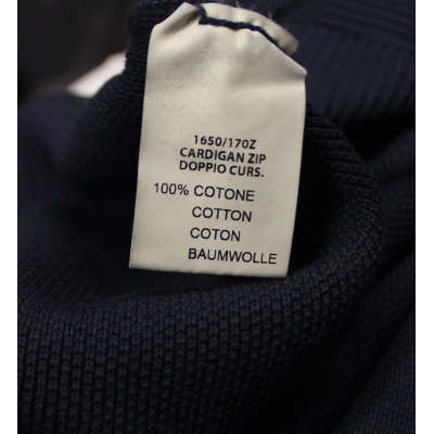 GIACCA UOMO ZIP PURO COTONE CHICCO DI RISO MADE IN ITALY TG.M-3XL