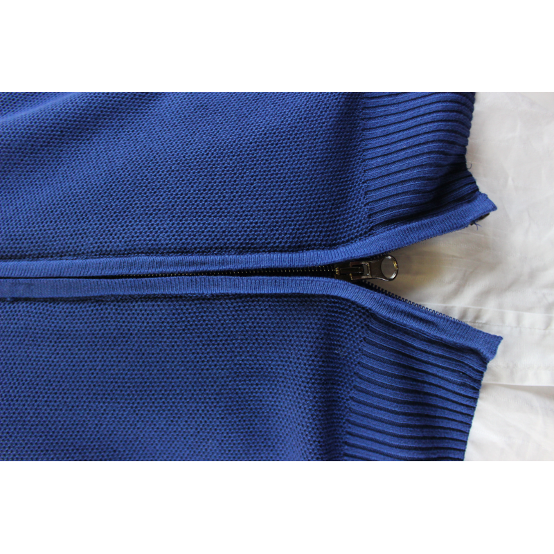 GIACCA UOMO ZIP PURO COTONE CHICCO DI RISO MADE IN ITALY TG.M-3XL