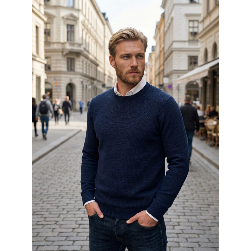 GOLF UOMO GIROCOLLO PURO COTONE MADE IN ITALY LAVORAZIONE CHICCO DI RISO 