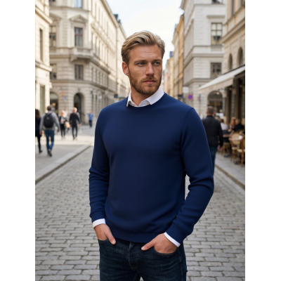 GOLF UOMO GIROCOLLO PURO COTONE MADE IN ITALY LAVORAZIONE CHICCO DI RISO 