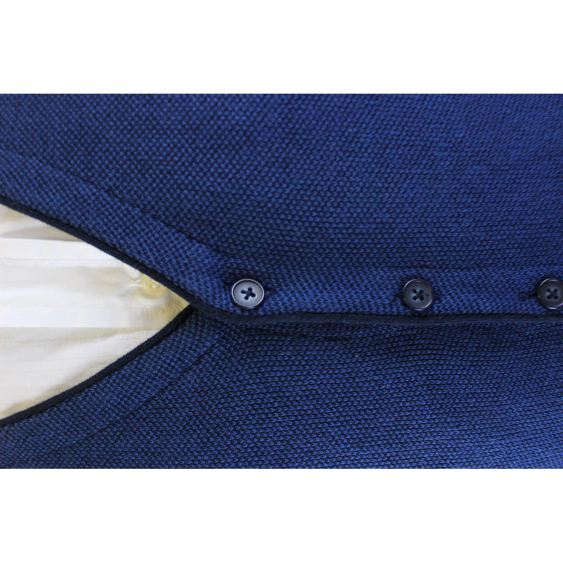 .GILET UOMO PANCIOTTO PURO COTONE MAGLIA OPERATA BORDATO MADE IN ITALY  ART.VADA