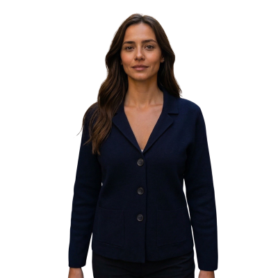 .GIACCA DONNA COLLO REVERSE PURO COTONE TASCHE MADE IN ITALY  ART.110