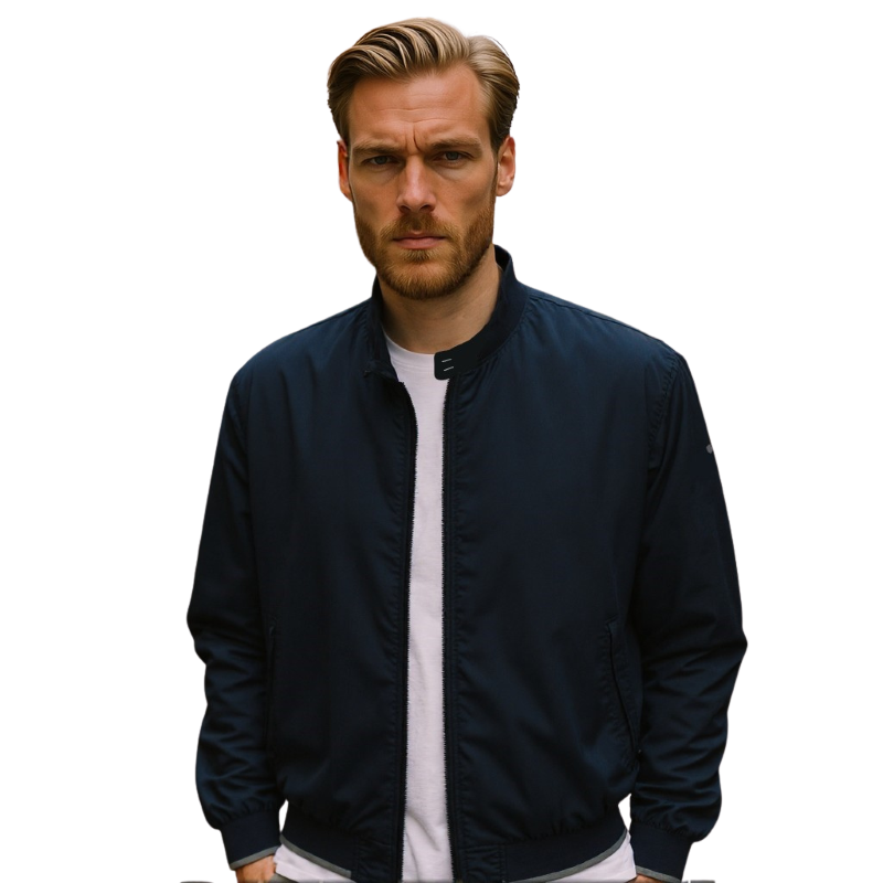 ..GIUBBOTTO BOMBER UOMO WAMPUM COTONE PRIMAVERILE UNITO FINO ALLA TG.7XL ART.2E22