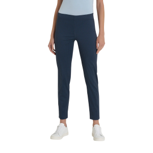 ..PANTALONE DONNA RAGNO CAPRI RASO DI COTONE FANTASIA ELASTICIZZATO CON SPACCHETTI E TIULIPS  in Satin Power ART.DQ31PY
