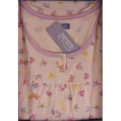 .CAMICIA NOTTE LINCLALOR  SPALLA LARGA 100% COTONE MAGLINA ART.75389 TAGLIE FORTI E CALIBRATE FINO ALLA TG.60