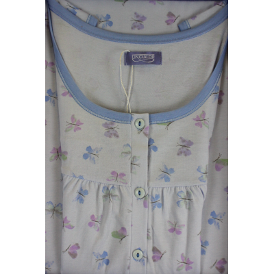 .CAMICIA NOTTE LINCLALOR  SPALLA LARGA 100% COTONE MAGLINA ART.75389 TAGLIE FORTI E CALIBRATE FINO ALLA TG.60