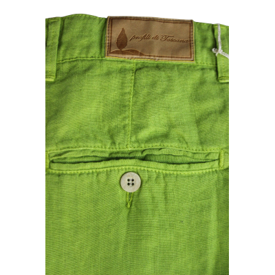 .PANTALONE UOMO PURO LINO CHINO MADE IN ITALY VITA REGOLARE GAMBA DRITTA ART.CASTIGLIONCELLO