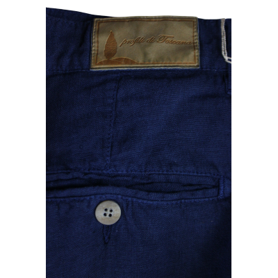 .PANTALONE UOMO PURO LINO CHINO MADE IN ITALY VITA REGOLARE GAMBA DRITTA ART.CASTIGLIONCELLO