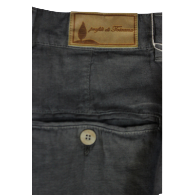 .PANTALONE UOMO PURO LINO CHINO MADE IN ITALY VITA REGOLARE GAMBA DRITTA ART.CASTIGLIONCELLO