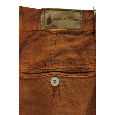 .PANTALONE UOMO PURO LINO CHINO MADE IN ITALY VITA REGOLARE GAMBA DRITTA ART.CASTIGLIONCELLO