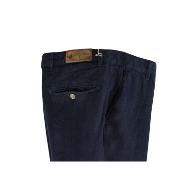 .PANTALONE UOMO PURO LINO CHINO MADE IN ITALY VITA REGOLARE GAMBA DRITTA ART.CASTIGLIONCELLO