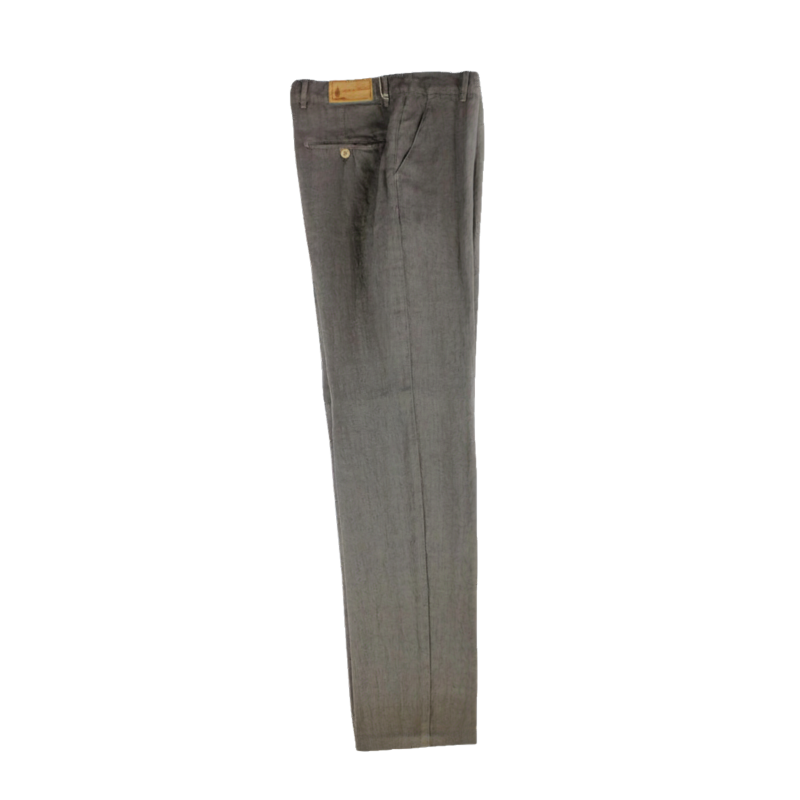 .PANTALONE UOMO PURO LINO CHINO MADE IN ITALY VITA REGOLARE GAMBA DRITTA ART.CASTIGLIONCELLO