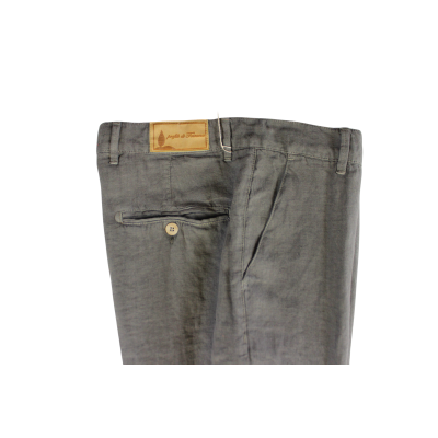 .PANTALONE UOMO PURO LINO CHINO MADE IN ITALY VITA REGOLARE GAMBA DRITTA ART.CASTIGLIONCELLO