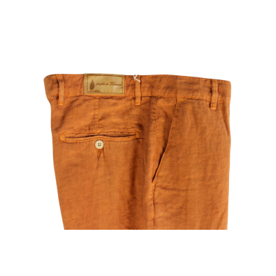 .PANTALONE UOMO PURO LINO CHINO MADE IN ITALY VITA REGOLARE GAMBA DRITTA ART.CASTIGLIONCELLO