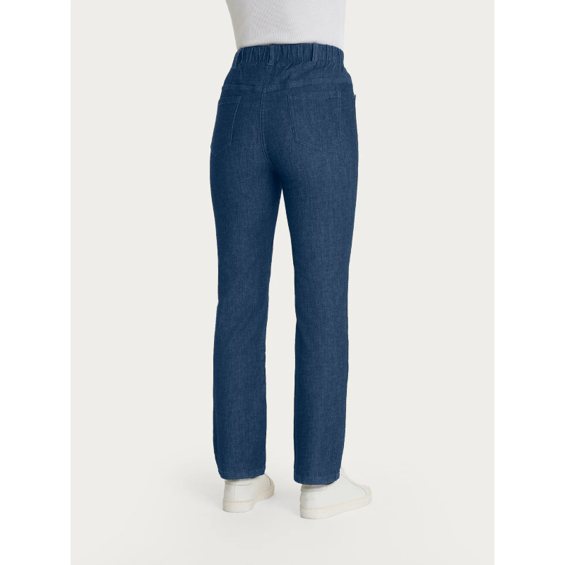 .PANTALONE DONNA RAGNO JEANS A GAMBA DRITTA CON TASCHE E VITA PIATTA IN LIGHT DENIM JEANS ART.DS88PP