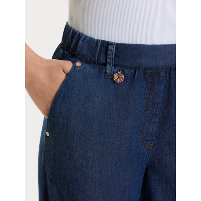 .PANTALONE DONNA RAGNO Jeans a carota con tasche in Light Denim ART.DN18P7