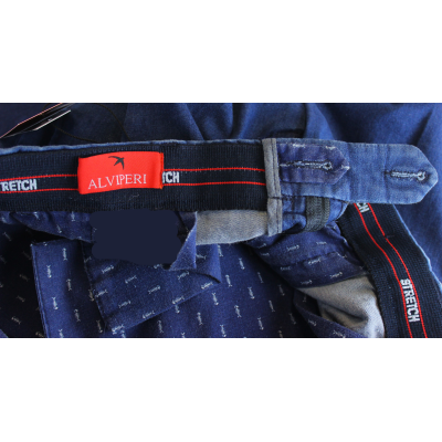 .PANTALONE UOMO GAMBA ASCIUTTA  IN TESSUTO JEANS  LEGGERO ELASTICIZZATO VITA ALTA CINTOLO CON ELASTICO