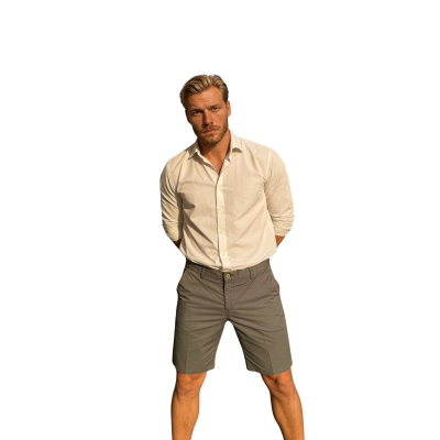 PANTALONE UOMO CORTO BERMUDA VITA REGOLARE TG.46-62 COTONE ELASTICIZZATO ART. CAPOLIVERI