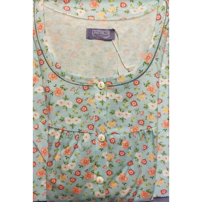 .CAMICIA NOTTE LINCLALOR 100% COTONE MAGLINA ART.75404 TAGLIE FORTI E CALIBRATE