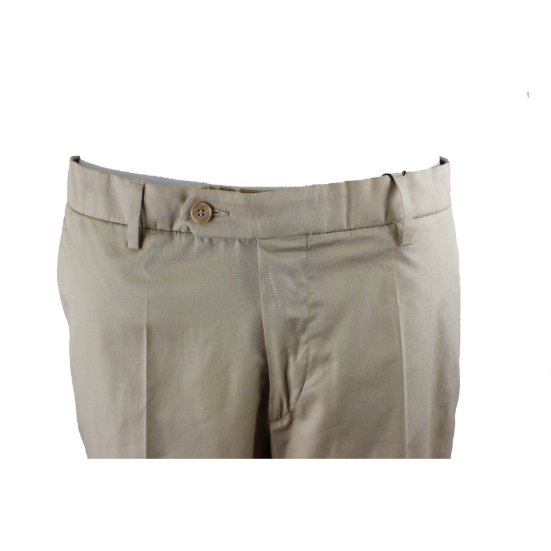 .UOMO PANTALONE GAMBA ASCIUTTA COTONE ELASTICIZZATO  VITA ALTA CINTOLO CON ELASTICO TG. 46-62