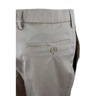 .UOMO PANTALONE GAMBA ASCIUTTA COTONE ELASTICIZZATO  VITA ALTA CINTOLO CON ELASTICO TG. 46-62
