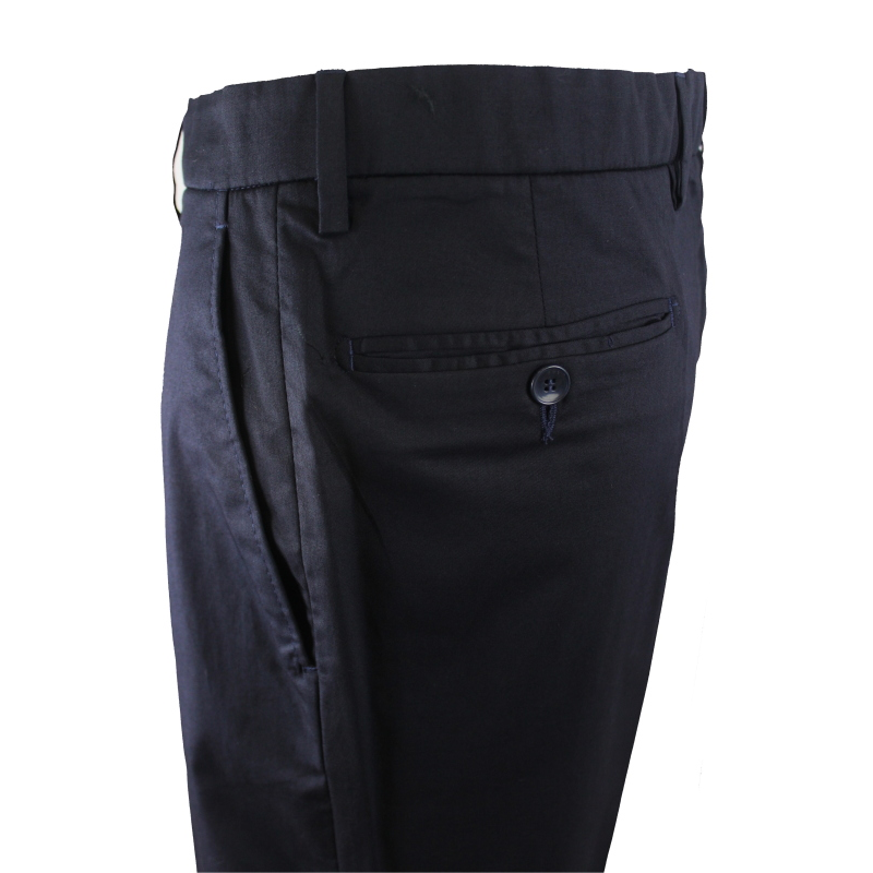 .UOMO PANTALONE GAMBA ASCIUTTA COTONE ELASTICIZZATO  VITA ALTA CINTOLO CON ELASTICO TG. 46-62