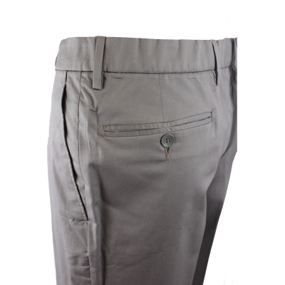 .UOMO PANTALONE GAMBA ASCIUTTA COTONE ELASTICIZZATO  VITA ALTA CINTOLO CON ELASTICO TG. 46-62