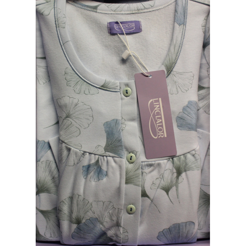 CAMICIA NOTTE LINCLALOR ART.92385 FINO TG 60 CALDO COTONE 100%  TAGLIE FORTI E MANICA RAGLAN
