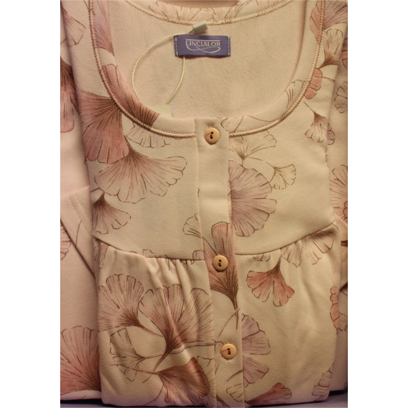 CAMICIA NOTTE LINCLALOR ART.92385 FINO TG 60 CALDO COTONE 100%  TAGLIE FORTI E MANICA RAGLAN